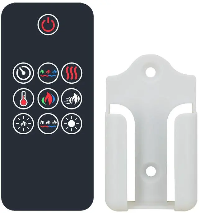 Main image of Replacement Remote Control for Napoleon Electric Fireplace W190-0251 NEFL36CFH-1 NEFL42CFH-1 NEFL50CFH-1 NEFL60CFH-1 NEFL72CFH-1,with Wall Mounting Bracket