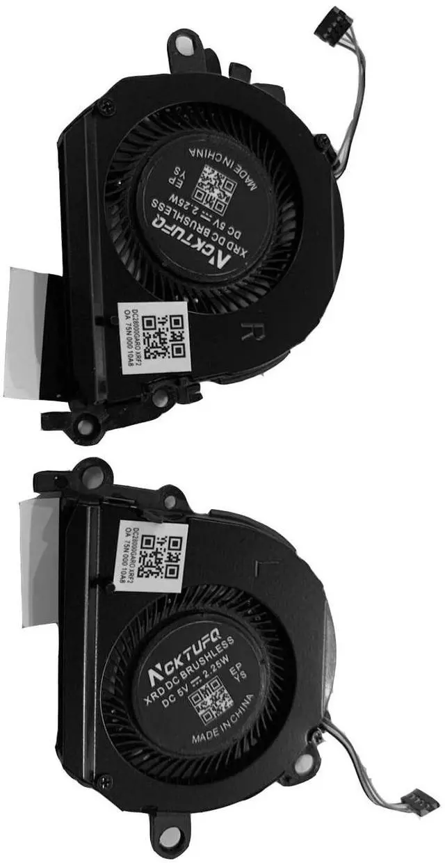 Alt view image 2 of 5 - Siakoocty Replacement Laptop CPU+GPU Cooling Fan for HP 13" Spectre X360 13-AE 13-AE013DX 13-AE012DX L04884-001 L04885-001 L04886-00113-AE 13t-ae000 13-ae000 L04886-00113-AE L04885-001 L04886-001