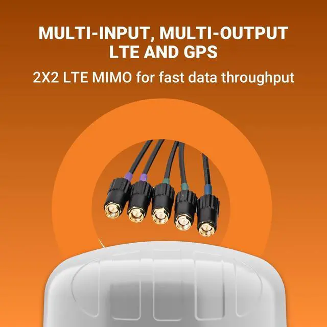 Alt view image 5 of 5 - Poynting Puck-5 5-in-1 Transportation & M2M/IOT Antenna ^^ 5G ^^ 4G LTE ^^ 2X2 MIMO ^^ 2X2 MIMO WiFi ^^ GPS/GLONASS ^^ 617-4200 MHz ^^ White