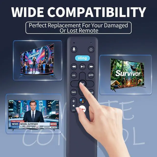 Alt view image 2 of 5 - FQOUG Replacement Remote Control for Sling AirTV Mini Streaming Device, with Voice Search