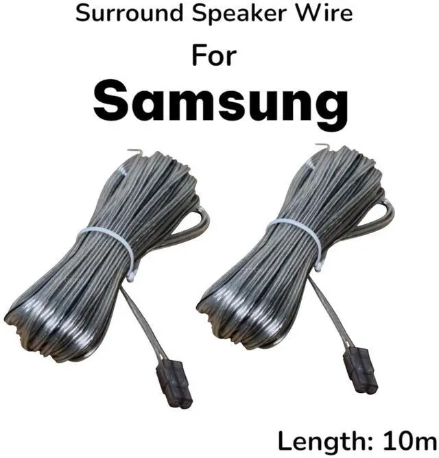 Alt view image 4 of 5 - TRUVARO 33ft (10m) Pack of Speaker Wire Cables for Samsung Home Theater System Series SWA- HT-H HM C E D F FT X BD TZ J Models SWA- 8000S 8500S 6000 9100 7000 3000 5000 4000 9000S 9500 (2)