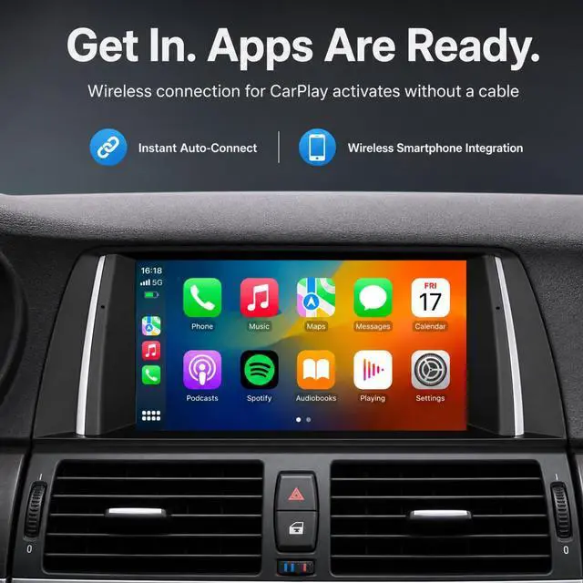 Alt view image 4 of 5 - XMOLINK 10.25-Inch CarPlay Android Auto Screen for BMW 5 Series F10/F11 NBT