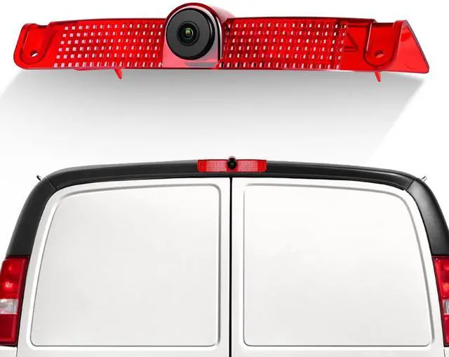 Main image of Camecho Top Rear Backup Camera Rear View Compatible for Chevy Express Van/GMC Savana Van 2003-2017 Van Truck AHD IR Night Vision Waterproof Roof Mount Reversing Brake Light Parking Assist Replaces