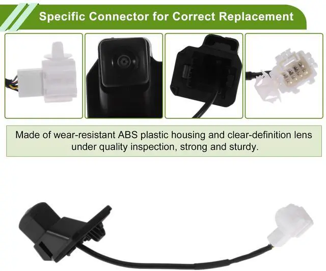 Alt view image 4 of 5 - Partuto Car Park Assist Camera Rear View Backup Reverse Camera for Honda Fit 2015-2018 No.39530T5RA01 1 Pc