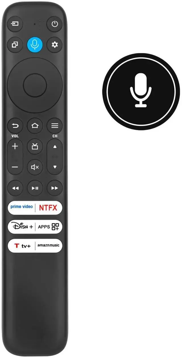 Alt view image 2 of 5 - RC813 CMB2 Voice Replace Remote Control Applicable for TCL Smart TV 65Q651F 55Q651F 75Q651F 40SF35 32S350F 40S350F 40S35F 55Q650F 32SF540K 85Q550F 65Q650F 65S551F 43S551F 75Q650F 55F35 65Q550F 58S571F