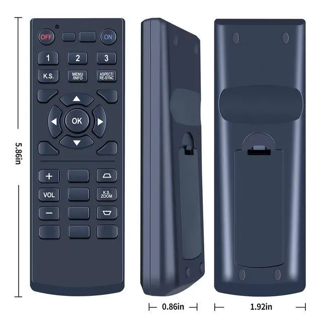 Alt view image 4 of 5 - WKOLF New Remote Replacement for Barco RLM-W14 RLM-W8 RLS-W12 RLM-W6 Projector