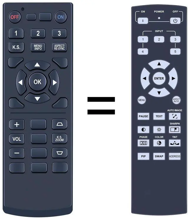 Main image of WKOLF New Remote Replacement for Barco RLM-W14 RLM-W8 RLS-W12 RLM-W6 Projector