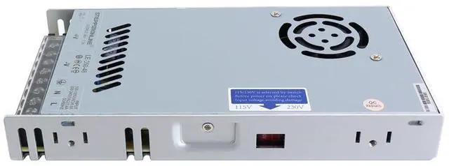 Alt view image 2 of 3 - STEPPERONLINE AC 115/230V to DC 48V 7.3A 350W Switching Power Supply Transformer Adapter for Stepper Motor CNC Router Kits