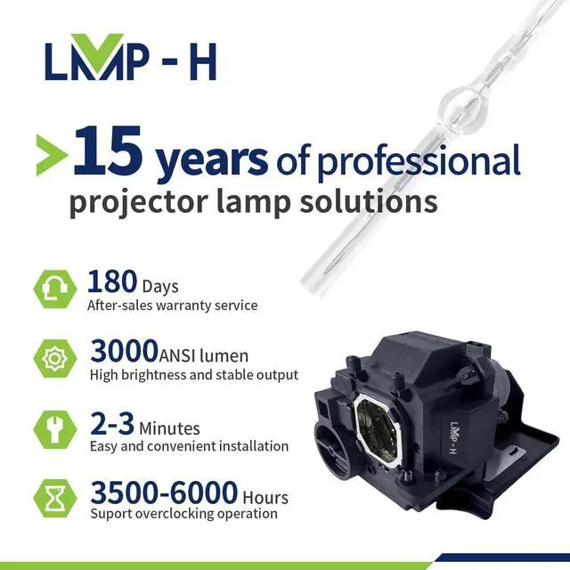 Alt view image 3 of 5 - LMP-H NP32LP/100013962 Replacement Projector Lamp with Housing Compatible with for NEC NEC UM301W UM301Wi UM301X UM301Xi UM301Xi(Multi-Pen) UM301Wi-MT UM301Wi(Multi-Touch) NP-UM301X