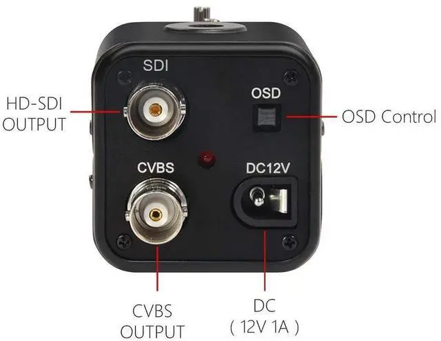 Alt view image 3 of 5 - MOKOSE SDI Camera, HD-SDI 2 MP 1080P HD Digital CCTV Security Camera, 1/2.8 High Sensitivity Sensor CMOS with 5-50mm Manual Varifocal HD Lens