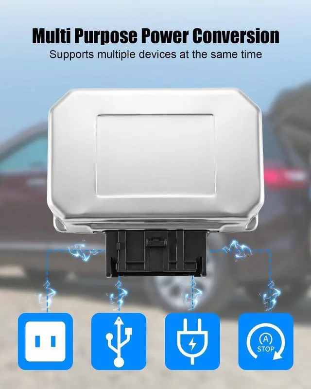 Alt view image 2 of 5 - Vaticas Multifunction Power Supply Converter Fit for Chevrolet Traverse 2018-2024 Buick Encore GX 2020-2025 GMC Acadia SLT 2017-2023, Power Voltage Inverter Converter Replace 13510484 13506066