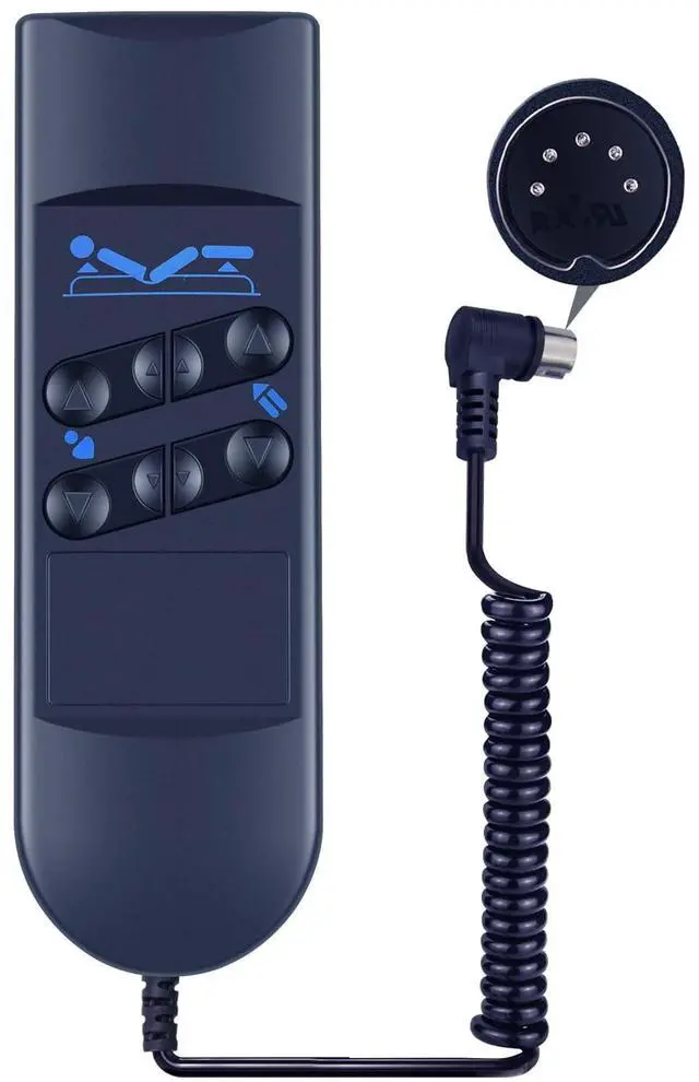 Main image of HZIME New Replacement Bed Motor Hand Remote Control Compatible for Okimat II6 Button 5 Pin Remote for Okin Refined Hospital Beds