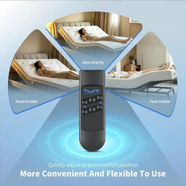 Alt view image 5 of 5 - HZIME New Replacement Bed Motor Hand Remote Control Compatible for Okimat II6 Button 5 Pin Remote for Okin Refined Hospital Beds