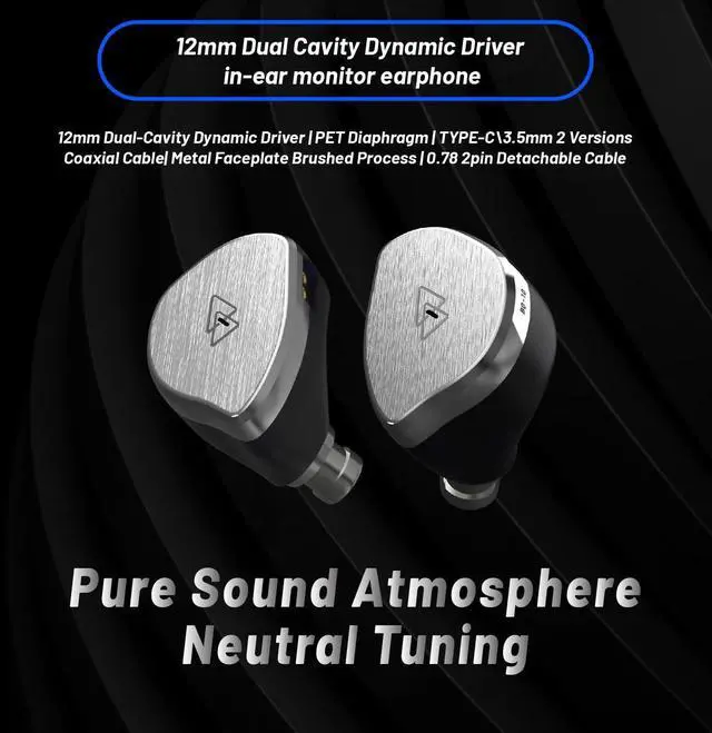 Alt view image 2 of 5 - BQEYZ BQ10 Wired in-Ear Earbuds, 12mm Dynamic Driver, Type C with Mic