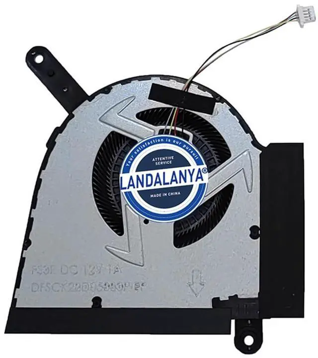 Alt view image 3 of 4 - LANDALANYA Replacement New CPU and GPU Cooling Fan for ASUS FX607 FA607 FX607JU FX607JV FA607PI FA607PV 2024 Series FS3Q FS3R DFSCK22D05883P DFSCL12E16486P 13NR0HW0M03011 13NR0HW0M02011 DC12V 1A Fa