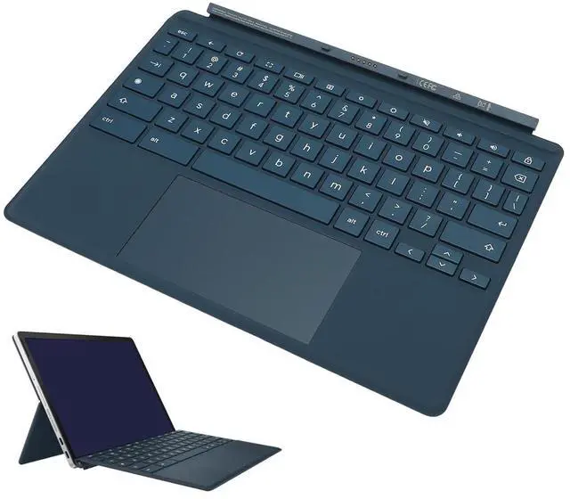 Alt view image 5 of 5 - Fabater Magnetic Keyboard, Magnetic Detachable Keyboard with Touchpad for Chromebook X2 11 Da0023dx, TPN H101K Tablet with Functional Shortcut Keys, ABS and PU Material