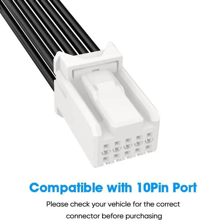 Alt view image 2 of 5 - TQXHLBFU Radar Detector Power Adapter DC3.5 Plug (10P Type E) for Select Mazda Vehicles.Compatible with Mazda 2017+ CX5, CX9 and More,with Frameless Mirror,Clean and Easy to Install