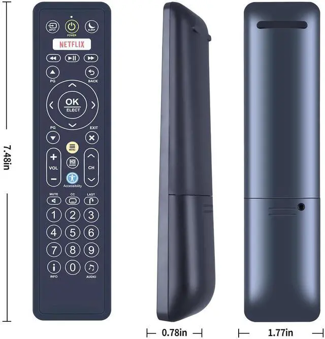 Alt view image 2 of 3 - WKOLF New Universal Remote Replacement Fits for Enseo 815-00025 Hotel Hospital