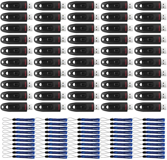 Main image of SanDisk USB 3.0 Flash Drive 50 Pack 32GB Ultra Up to 130 MB/s Read Speed