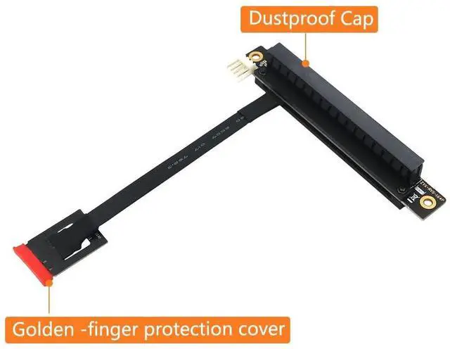 Alt view image 2 of 5 - Mustpoint M.2 NGFF Key A-E to PCI-E 16X Adapter Cable (Length: 25cm)
