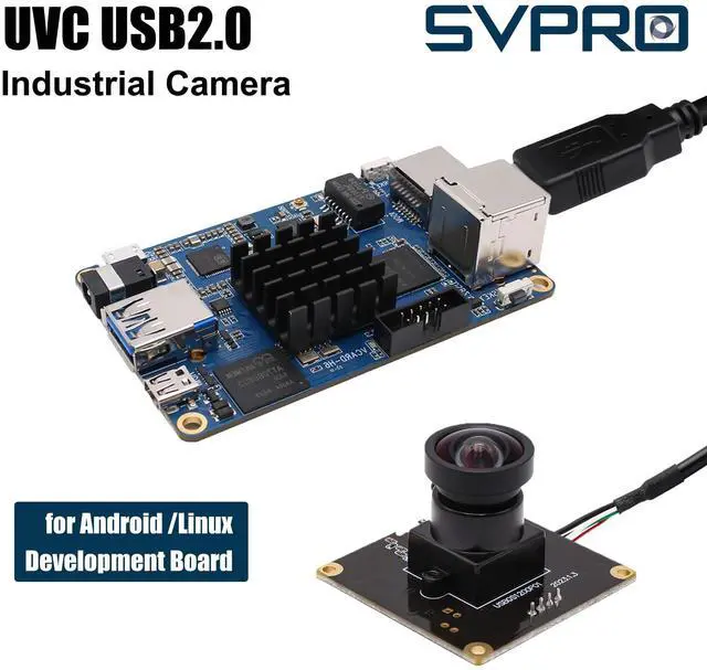 Alt view image 4 of 5 - SVPRO 2MP Global Shutter USB Camera Board 90fps High Speed Webcam Module with Distortion-Free 120 Degree Wide Angle Slow Motion Camera for Computer, Laptop, Android Device (1920x1200 AR0234 Sensor)