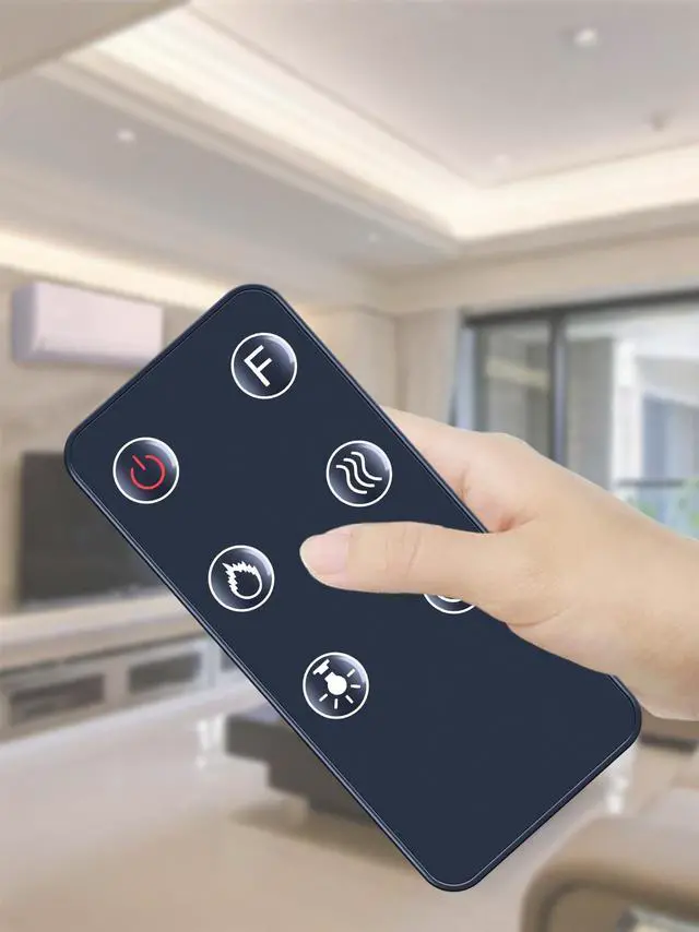 Alt view image 2 of 2 - New Fireplace Replacement Remote Control Fit for Anpuce 50 60 70 80 inch Ultra-Thin Electric Fireplace