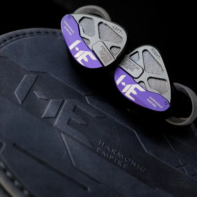 Alt view image 4 of 5 - syeindunce Tangzu Xiao Qiao 10mm Dynamic Driver IEMs, Harmonic Empire Semi-Open Back HiFi Earphones with Graphene Diaphragm & CNC Resin Shell (Purple, 3.5mm)