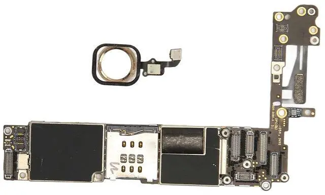 Alt view image 5 of 5 - Yctze Unlocked Logic Board with Touch ID Fingerprint, Cellphone Mainboard Replacement for 6, US Version, DIY Repair Accessories (#11)