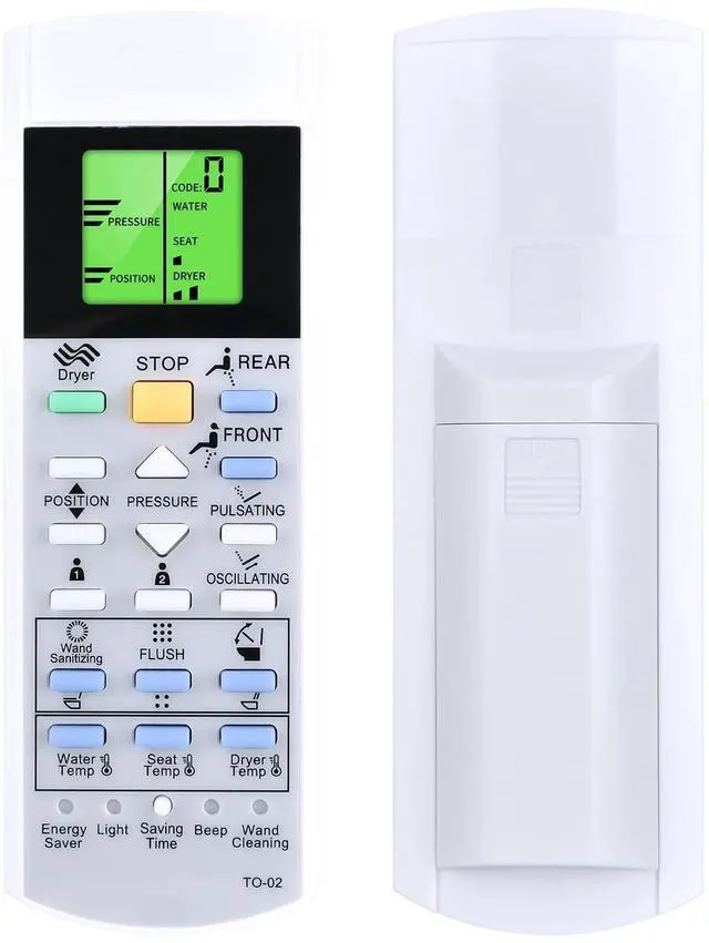 Alt view image 4 of 4 - WKOLF New Replacement Remote Control Fits for TOTO Washlet C5 Bidet Toilet Seat SW3084#01, SW3084#12, SW3083, SW3083#01, SW3046, SW3046#01, S500E, S550E, SW3056#01, SW3036R
