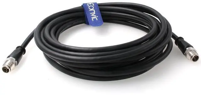 Main image of Eonvic M12 Ethernet Cable X-Code 8 Pin Male to 8 Pin Male Cat6A High Flex Shielded Industrial Gigabit Networks Cable for Cognex in-Sight 9000 DataMan 470/580 (1M)