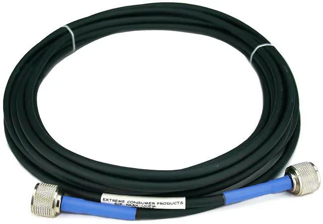 Alt view image 2 of 5 - Extreme Consumer Products ECP Cable Experts RG-8X Coax Cable - 10 FT PL259 M/M Connectors - Heavy Duty Indoor/Outdoor Weatherproof Jumper Cables - CB, Ham Radio, Short Wave Radio - HF, VHF, UHF