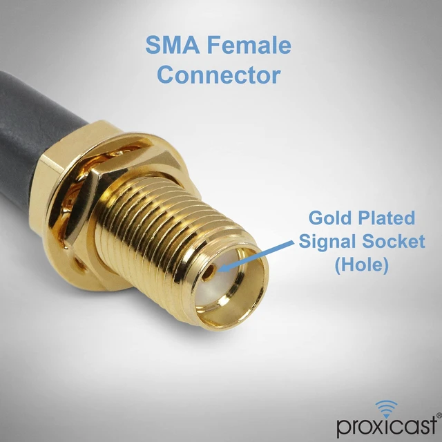 Alt view image 2 of 5 - Proxicast 20 ft SMA Male to SMA Female 50 Ohm Low-Loss CFD240 Coax Cable
