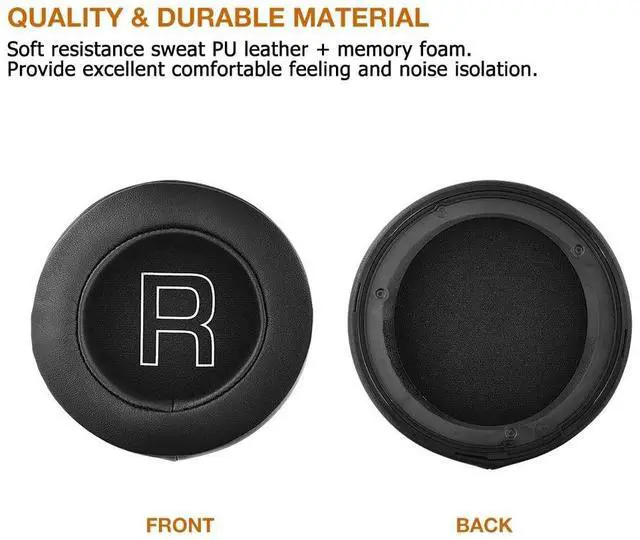 Alt view image 2 of 4 - TENNMAK Earpad Replacement for Yamaha YH-E700A Headphones Ear Pads Cushion Cover Earmuff