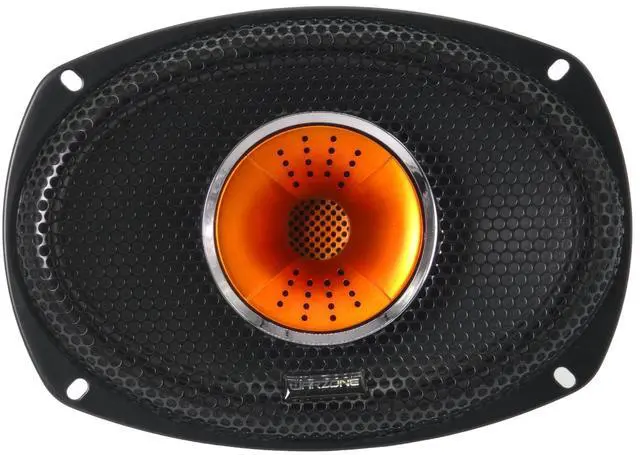 Alt view image 3 of 5 - Warzone WZ69Si 6x9-Inch Mid-Range + Driver Speaker, 1200W Max, 4 Ohms, 30oz Magnet, Black Steel Basket with Aluminum Dome Tweeter for Car Audio (Single)