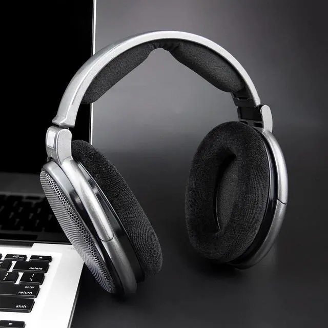 Alt view image 2 of 5 - SOULWIT Earpads Replacement for Sennheiser HD650, HD6XX (Massdrop), HD600, HD58X (Massdrop), HD660S, HD660S2, HD580, HD565, HD545, Ear Pads Cushions with High-Density Foam - Black