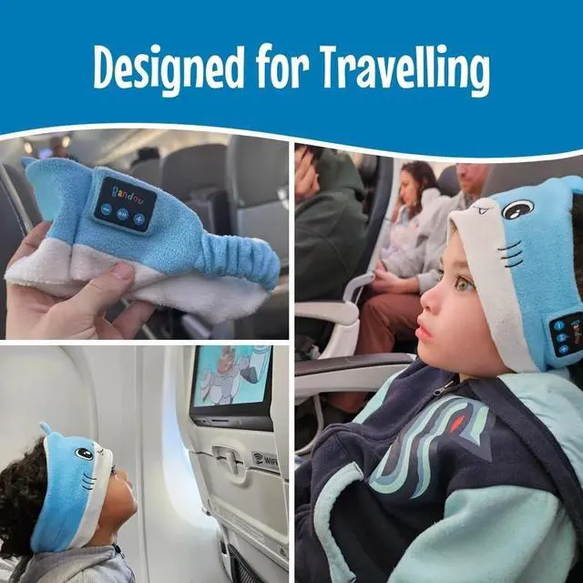 Alt view image 2 of 5 - Bandou - Original Toddler & Kids Headphones - Bluetooth Wireless & Wired Headband - Comfortable Fit - Safe Volume Limited - Adjustable for Travel, Learning, and Sleep (Sparkle The Unicorn)