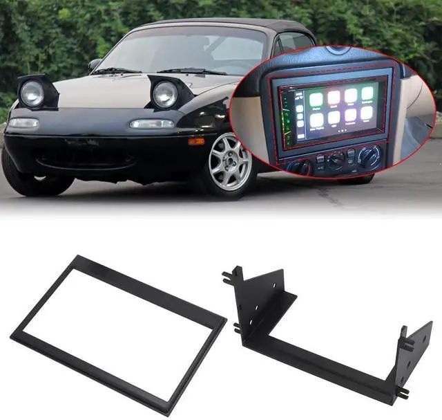Main image of WIKIBB for Mazda Miata NA Double Din Head Unit Bezel, 2DIN Frame, Fits 7" Atoto Radio