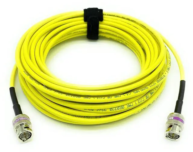 Alt view image 4 of 5 - AV-Cables 12G 4K HD SDI BNC - BNC Cable 4855R Mini RG59 (6ft, Yellow)