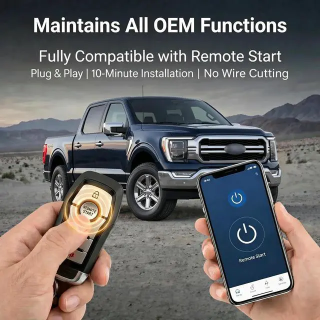 Alt view image 5 of 5 - Auto Start Stop Eliminator for 2025-2026 Ford F-150, Auto Start/Stop Eliminator with Memory Function, Plug & Play, Remote Start Compatible, Fits Non-Hybrid Standard Models Only