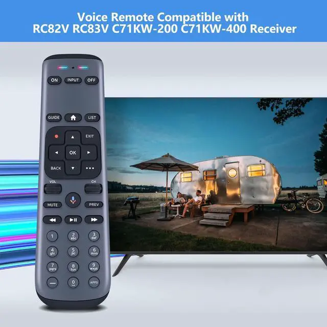 Alt view image 2 of 5 - PZL Replacement for AT&T DirecTV Voice Remote Control, Compatible with RC82V RC83V C71KW-200 C71KW-400 4K Streaming Midea Player Receiver, for Osprey RC4693701/01BR Set-Top Boxes
