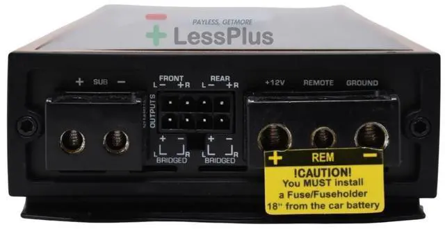 Alt view image 3 of 5 - Diamond Audio MICRO85U 950W 5-Channel Full Range Class D Amplifier (MICRO85U)