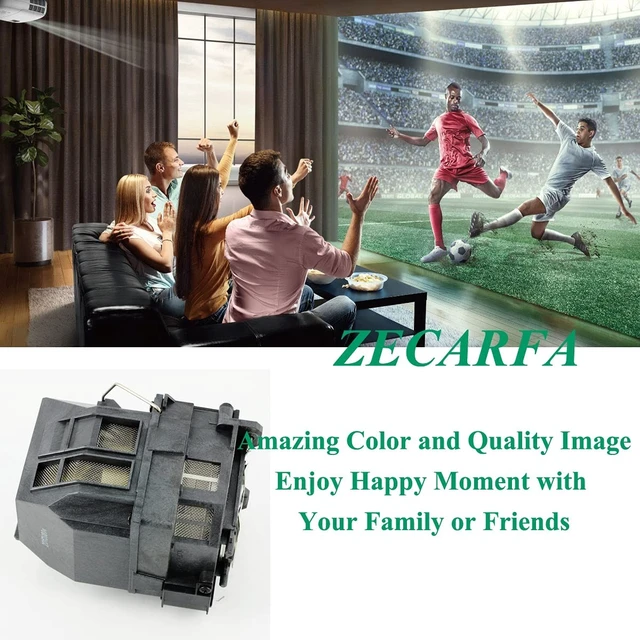 Alt view image 3 of 5 - ZECARFA Replacement Lamp Bulb ELPLP71 / V13H010L71 with Housing
