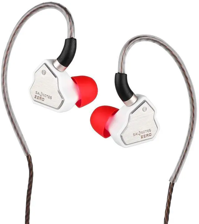 Main image of HIFIXAUDIO 7Hz Salnotes Zero in-Ear Monitor, 10mm Dynamic Driver IEM Wired Earbuds with Metal Composite Diaphragm Faceplate, HiFi Earphone with Detachable 2Pin OFC Cable (3.5mm with Mic, White)
