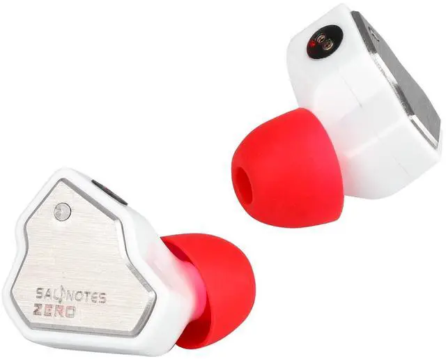 Alt view image 2 of 5 - HIFIXAUDIO 7Hz Salnotes Zero in-Ear Monitor, 10mm Dynamic Driver IEM Wired Earbuds with Metal Composite Diaphragm Faceplate, HiFi Earphone with Detachable 2Pin OFC Cable (3.5mm with Mic, White)