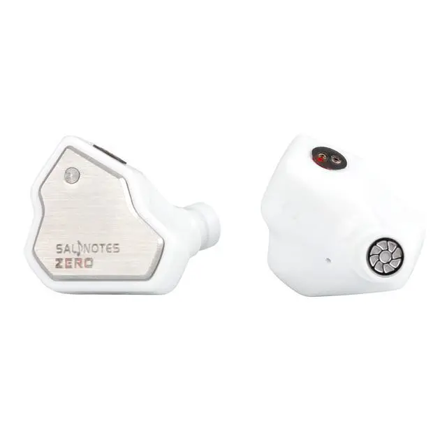Alt view image 4 of 5 - HIFIXAUDIO 7Hz Salnotes Zero in-Ear Monitor, 10mm Dynamic Driver IEM Wired Earbuds with Metal Composite Diaphragm Faceplate, HiFi Earphone with Detachable 2Pin OFC Cable (3.5mm with Mic, White)
