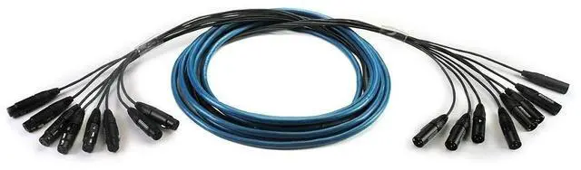 Main image of Whirlwind Audio Multitrack Snake, 8 XLRF to 8 XLRM, 25', Fan to Fan