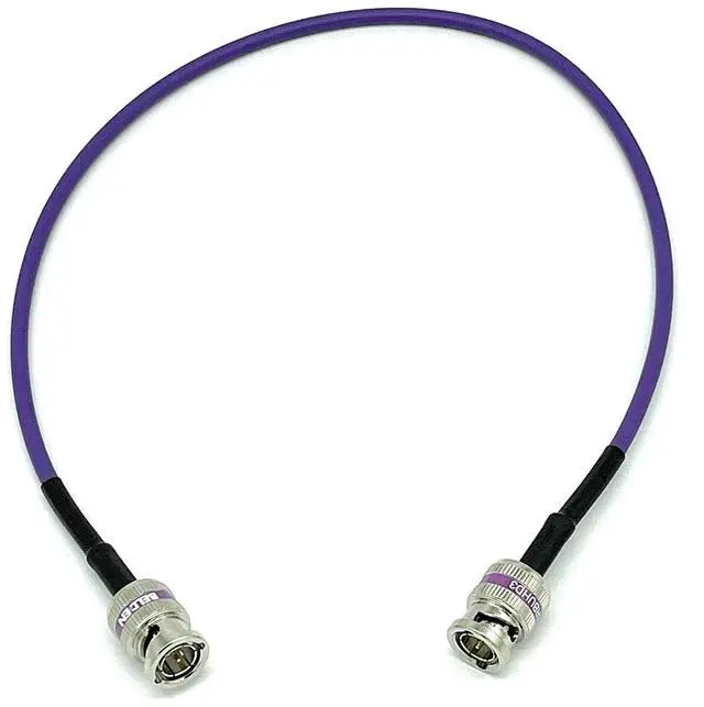 Main image of AV-Cables 12G 4K HD SDI BNC - BNC Cable 4855R Mini RG59 (1.5ft, Violet)