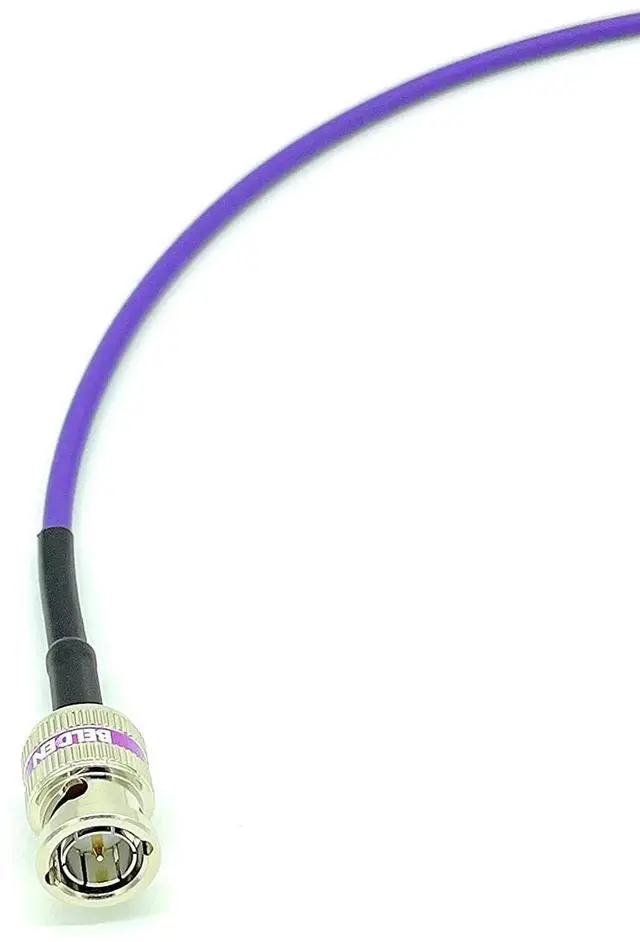 Alt view image 2 of 4 - AV-Cables 12G 4K HD SDI BNC - BNC Cable 4855R Mini RG59 (1.5ft, Violet)
