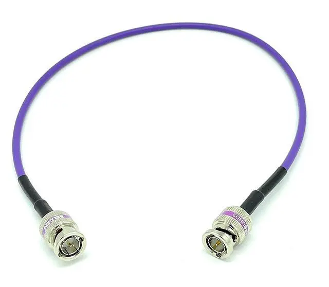 Alt view image 3 of 4 - AV-Cables 12G 4K HD SDI BNC - BNC Cable 4855R Mini RG59 (1.5ft, Violet)