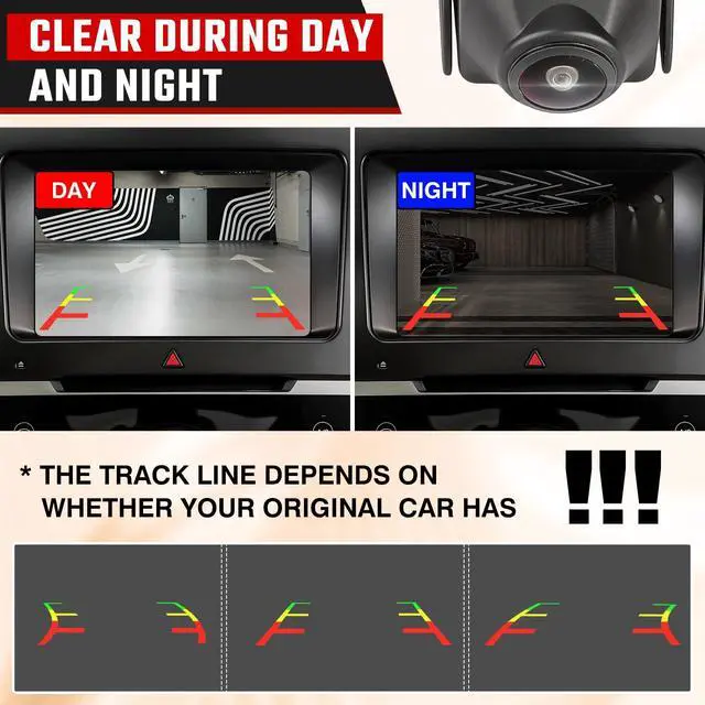 Alt view image 4 of 5 - Backup Camera Rear View Camera, Fit for Buick Lacrosse GM Fit for Chevrolet Allure Malibu Volt 2011-2016 Parking Park Assist Camera Replaces #22883286, 20860481,22923842